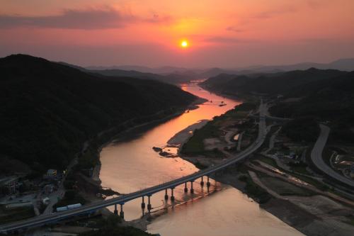 공주 청벽일몰 입니다...