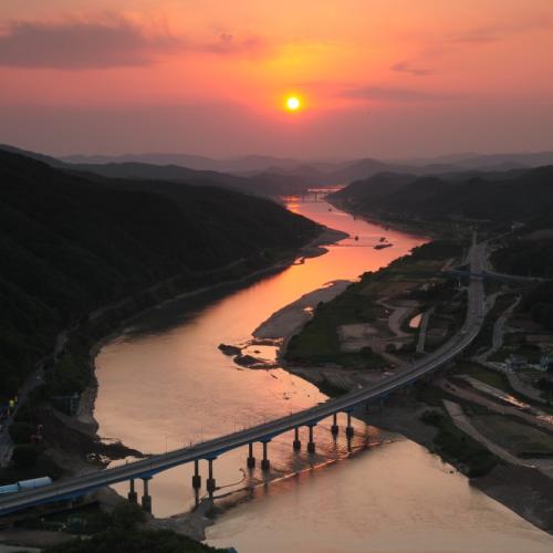 공주 청벽일몰 입니다...