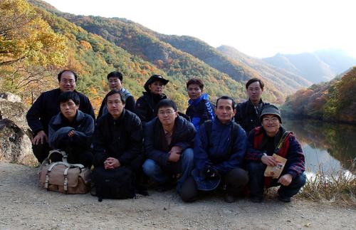 일요일 주산지 출사팀 단체사진