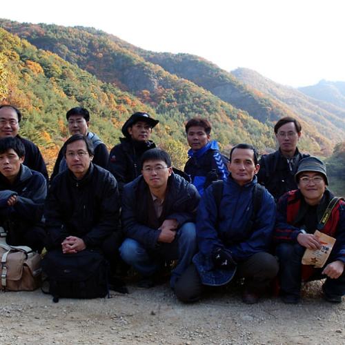 일요일 주산지 출사팀 단체사진