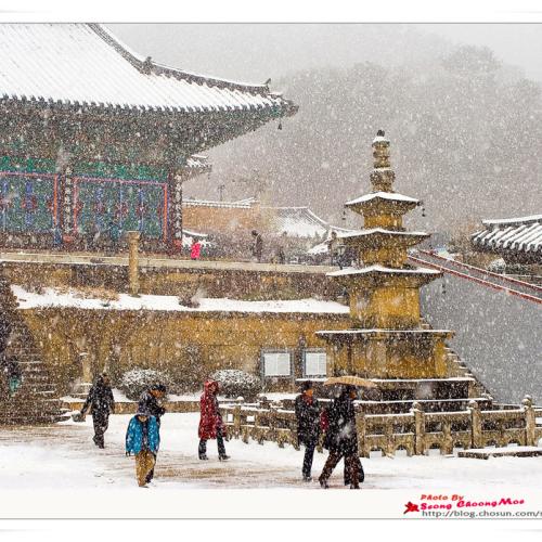 해인사에 서설(瑞雪)이