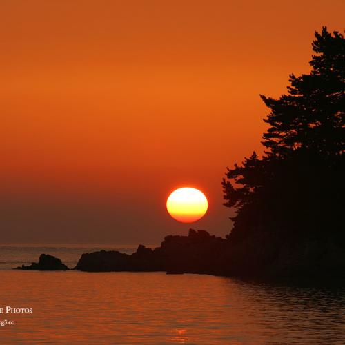 학암포의 일몰은 아름다웠다