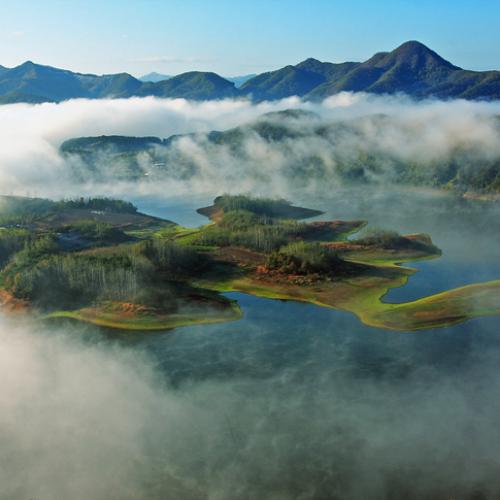 아름다운 운해가 있는 옥정호