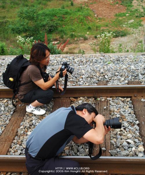 철길위에서