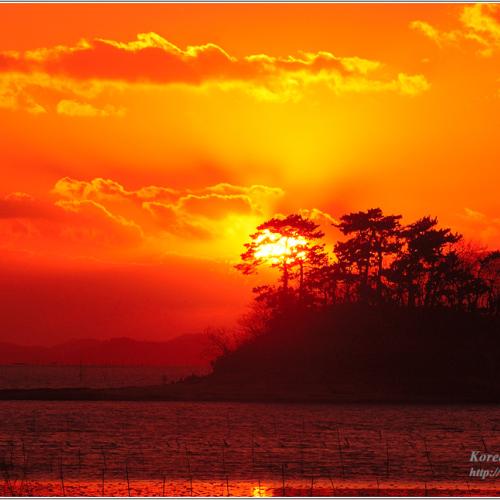 그 화려했든 순천 솔섬 일몰