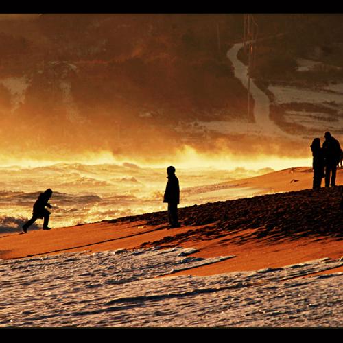 아침 바다 풍경......