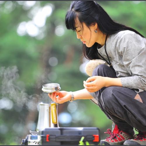 커피를 즐기며...