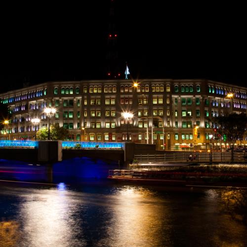 Night view of Clarke Quay