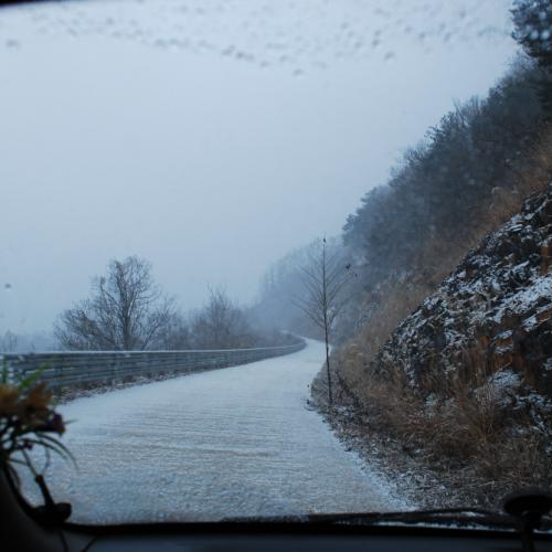 눈내리는 대청호반 2