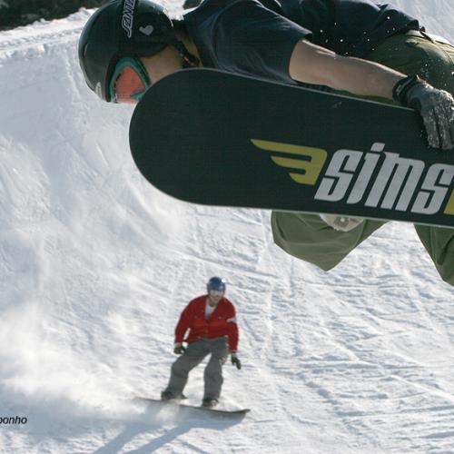 Flying Snow Boarders