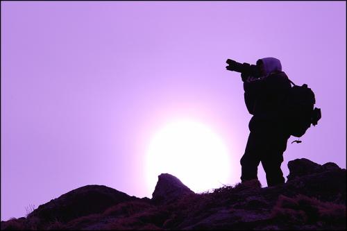 태양을 등지고..