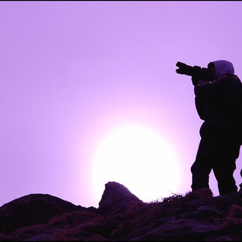 태양을 등지고..