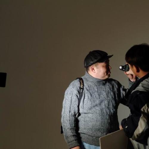 스튜디오 촬영에서