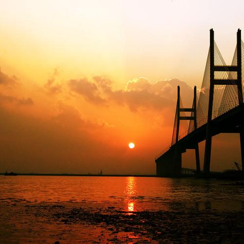 서해대교 일몰