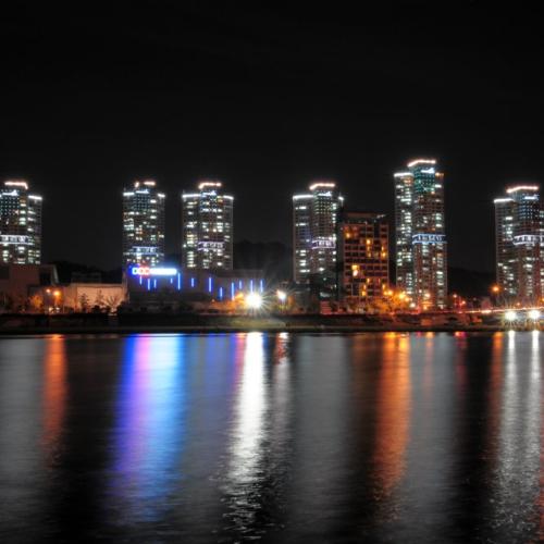 새로운 엑스포 다리 야경....