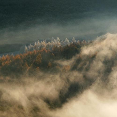 운해가 밀려올때,,