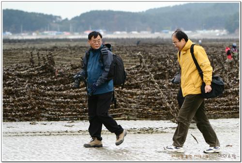 신두리 해변가에서
