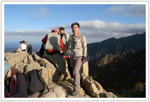 권금성 정상에서