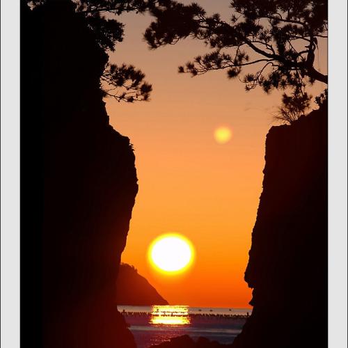 땅끝마을의 일출