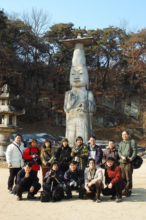 관촉사 탐방 단체사진