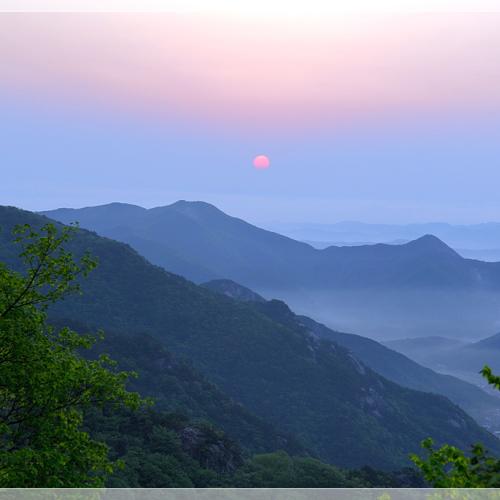 계룡산 관음봉의 아침....