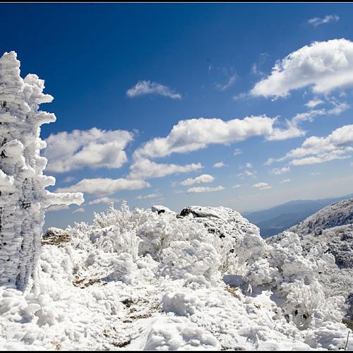 덕유산의 마지막 겨울풍경