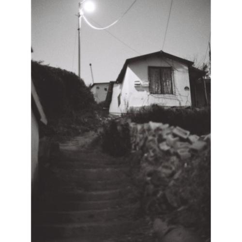 달동네의 저녁..