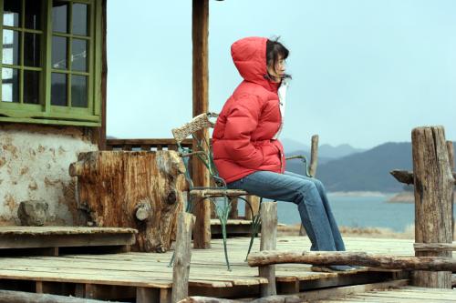 슬픈연가 세트장에서......