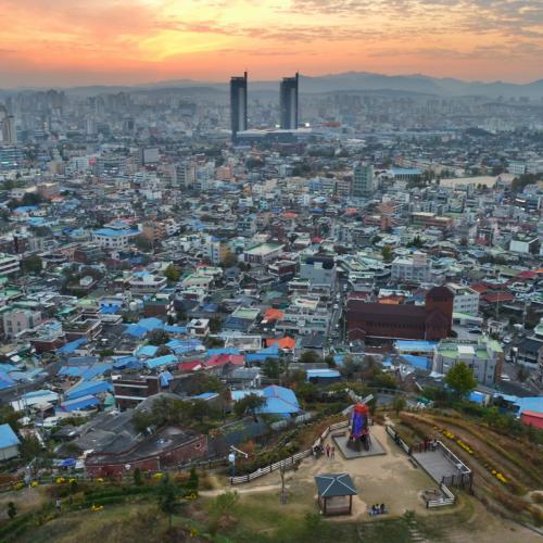 하늘공원에서 본 대전~