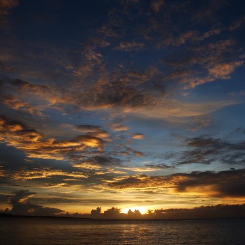 남태평양의 일몰