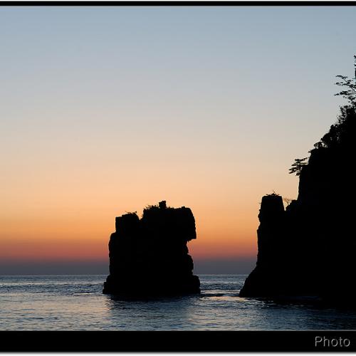 해금강 사자바위 일출