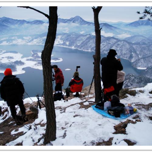 아침 옥정호 모습