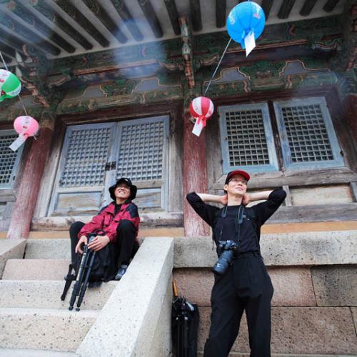 불독님.. 까망님.. 법주사에서