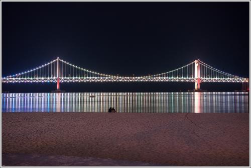 광안대교 반영.