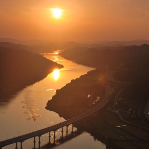 청벽일몰입니다...