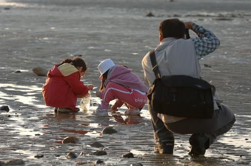하나 둘 셋!  찰칵!  좋았어! 다음~