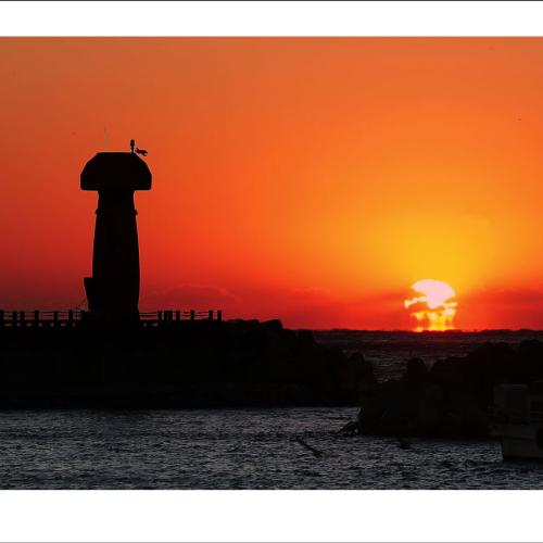 낙산에서본 일출...