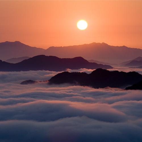 용암사 일출 운해 파노라마