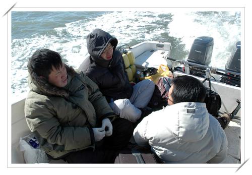 쉼터님, 버팔로님, 율리님 뒷모습..