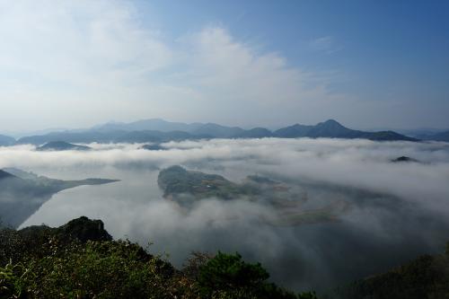 오늘아침 옥정호...