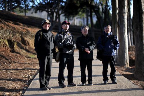 붉은 녹차밭에서...