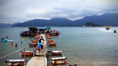 구조라해수욕장...