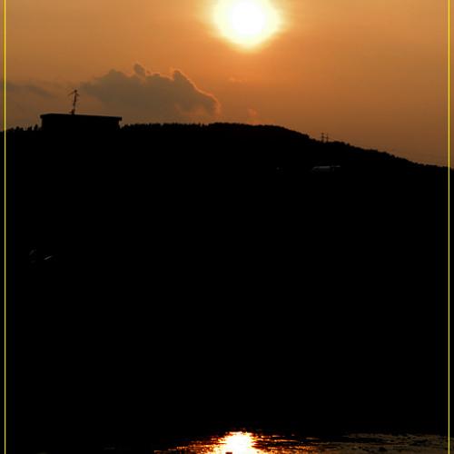 유등천변의 석양