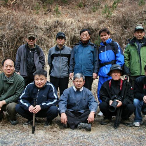 노루귀 촬영 단체사진