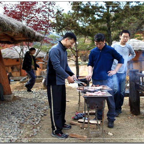 야외 나들이...